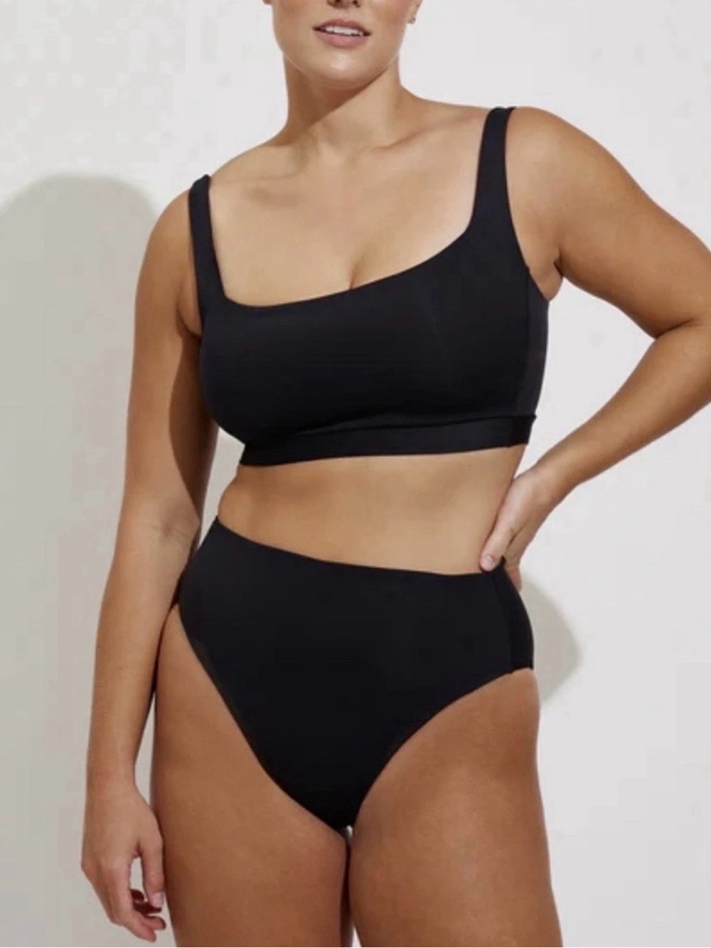 Left On Friday Top Shelf Bikini Top Black Womens Size XXL Swim Beach
Resort